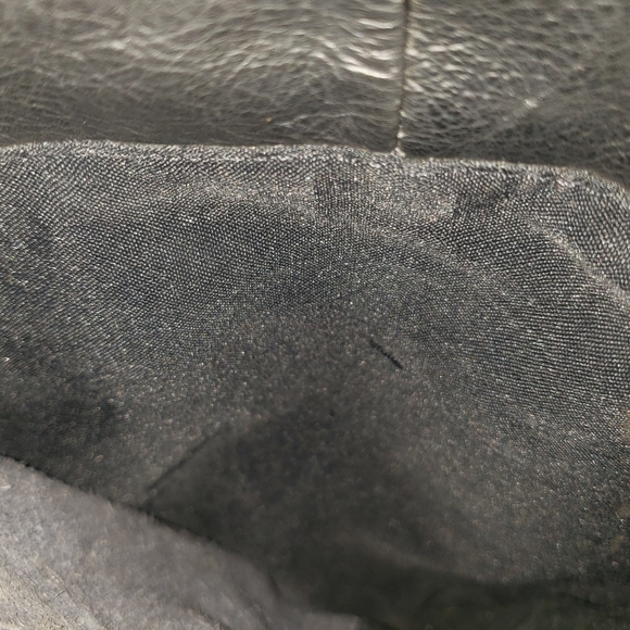 LEATHER SHOULDER BAG WITH 2 STRAPS UNBRANDED VINTAGE GOOD CONDITION. - Picture 8 of 8